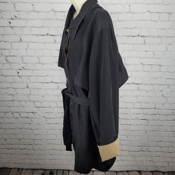 Misty Harbor Black Buttoned Removable Body Warmer Liner Hooded Jacket Size 3X - Picture 15 of 16